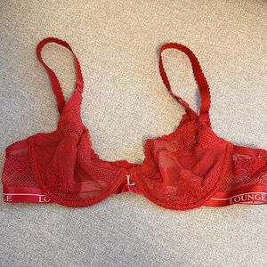 LOUNGE Red Lace Bra